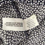 Gap  navy and white geometric print V neck 3/4 sleeve high‎ waisted shirt dress S Photo 9