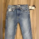 RE/DONE NWT  Distressed High Rise Ankle Crop Jeans Sz 26‎ Photo 1