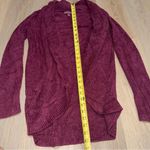 Barefoot Dreams  Cozy Chic Lite Knit Cardigan in Burgundy - Size Medium Photo 7