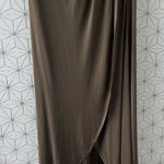 Free People  Olive Stretch Midi Skirt Photo 0