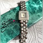 GORGEOUS Susanne Somers DRESS watch 🌟🌟🌟 Silver Photo 9
