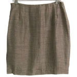Ellen Tracy  silk linen blend mini pencil skirt 14 Photo 0