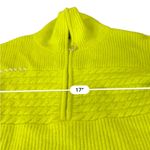 Central Park West Neon Green Half-Zip Sweater Size Small Photo 10