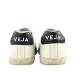VEJA  Esplar Women's White Leather Logo Low Top Lace Up Athletic Sneakers Shoes 9 Photo 2