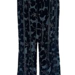 Muse Floral Wide Leg Silk Blend Pants Black Festival Boho Hippie Whimsygoth 6 Photo 4