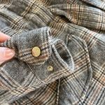 Ba&sh  Cox Marron Lady Coat Hooded Size 2 Us 8 Plaid Belted Wool blend Photo 11