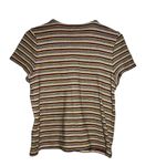 Madewell  Striped Knit Crewneck Tee Shirt Women Size S Multicolored Short Sleeve Photo 2