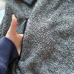 Womens Size XL Fleece Jacket Gray Blue Zip Pockets Winter Fall High Neck Photo 1