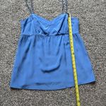 Lilly Pulitzer periwinkle blue silk tank top size M Photo 8