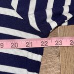 Beach Break Womens Classic Striped Hooded Tunic White‎ Navy Blue Size Large Photo 6