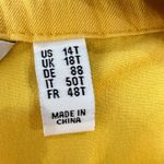 Isaac Mizrahi  Capri‎ 19' Pants Elastic Waist Pull On Yellow Size 14T Summer Chic Photo 4