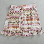 Shyanne Womens Skirt Size S Multicolor Abstract Southwestern Ruffles Lace Trim Photo 2