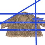 PICADILLY BEIGE & BLACK EYELASH FRINGE BLAZER (L) Size L Photo 10