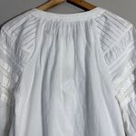 Faherty Enna Button Up Blouse Top Womens XXS White Boho Flowy Organic Cotton NWT Photo 13
