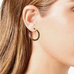 Betsey Johnson NWT  Pencil Hoop Earrings Photo 4