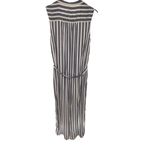 Gap  Size XS Sleeveless Maxi Shirt Dress Blue‎ White Stripe Lightweight Nautical Photo 5