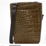 Vince Camuto Brand New  Croco Small Crossbody Mavis Catech Wood Multi Photo 1
