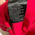 White House | Black Market Red Pencil Skirt Size 8 Rayon Spandex Blend Midi Photo 3