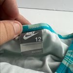 Nike retro teal floral design two piece bikini performance swimsuit, size 12 # Photo 4