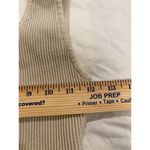 Aritzia  Babaton Scoop Neck Sculpt Ribbed Knit Cropped Tank Top Beige Women Small Photo 8