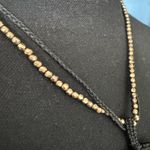 Free People NEW WITH TAGS  Crochet Brandy Pendant Necklace~Brown/Blk/Antique Gold Photo 3