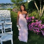 Lulus LULU’S Seriously Sensational Light Pink Strapless Tiered Maxi Dress Photo 6