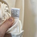 Bordeaux  White Textured Herringbone Quilted Tank Top - Size Small Photo 14