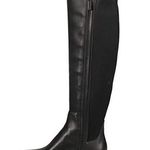 Cole Haan New $300 Black Womens 6.5 Leather Stretch Boots Tall Knee NWT Izzy Photo 0