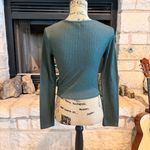 Francesca's Collections Teal Crop Top Green Size XS Photo 2