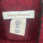 Tommy Bahama  Size‎ Small Pullover Sweater Mock Neck Red Black Buffalo Check Top Photo 2