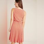 Anthropologie Maeve by Brianne Cowl Neck Daisy Print Dress Orange Size M Photo 1