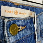 Tory Burch Button Fly Women's Size 23 Straight Leg Jeans NEW Betsy Dusk Blue Photo 5