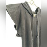 Chaser  Linen French Terry Flutter Sleeve dark gray Sweatshirt Dress NWT Photo 2