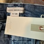 Good American Good Straight Jeans SIZE 25 Medium Wash High Rise Ankle $165 NEW Photo 6