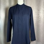 The North Face FlashDry Shirt Womens XS Extra Small Blue Band Collar Tunic Top Photo 0