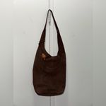 Lucky Brand Y2K  Suede Chocolate Brown Hobo Bag with Tassel Photo 5