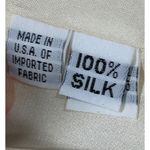 Vintage silk Fabian Molina Cream Lace Peplum Dress size 8 Off Shoulder Formal Tan Photo 10