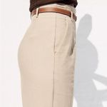 ZARA Belted Rustic Pants Photo 4