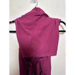 Halara  Crisscross Backless Flare Mini Dance Active Dress Large magenta/fig NEW Photo 8