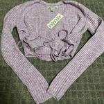 Urban Outfitters Bibi Wrap Sweater NWT Size S - Lilac Photo 6