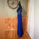 Morgan & Co. Blue Halter Prom Gown Size undefined Photo 3