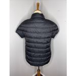 Martha Stewart Black Quilted Down Puffer Vest Cap Sleeves Zipper Womens Small Photo 2