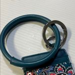 Vera Bradley  Teal Paisley Wristlet with Keychain Photo 5