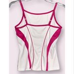 Bolle White With Pink High Performance Athletic Tennis Sport Tank Top S Photo 1
