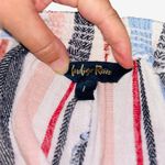 Indigo Rein woven striped linen jumpsuit L Photo 5