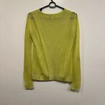 CAbi  knit sweater! Lime Green Women's Sweater Size XS Photo 4