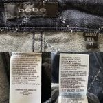 Bebe Diamond Pick Blue Dark Wash Skinny Ankle Zip Denim Jeans 27 Photo 6