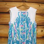 Lilly Pulitzer NWT Iona Resort White Long Story Engineered Print Shift Dress Photo 5