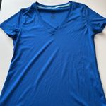 Champion vneck Duodry shirt. Cap sleeve. Color- colbolt blue. Size medium Photo 3