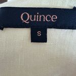 Quince  100% European Linen Short Sleeve Shirt Butter Yellow Lightweight Casual Photo 4